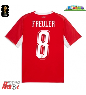 Suiza Remo Freuler #8 Primera Equipación Mundial 2026 Manga Corta